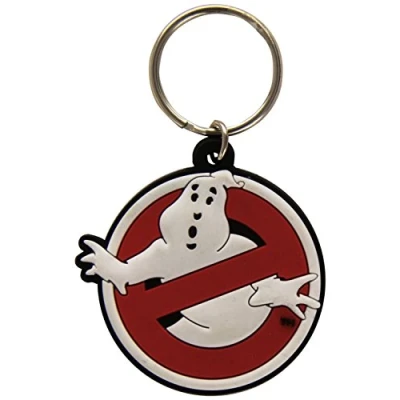 Immagine di Pyramid International RK38094C, Portachiavi Ghostbusters in Gomma, 4,5 x 6 1.3 cm, red and cream