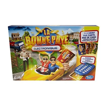 Immagine di Hasbro Gaming C16791010 La Bonne Paye Gioco elettronico di società familiare da tavolo Versione francese, Multicolore