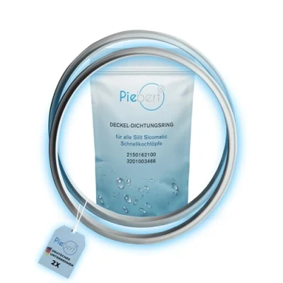 Immagine di Piebert 39154 2 guarnizioni per pentola a pressione Silit Sicomatic®, 22 cm, diametro interno esterno 24,5 3 l, 4,5 6,5 8,5 4004633162100