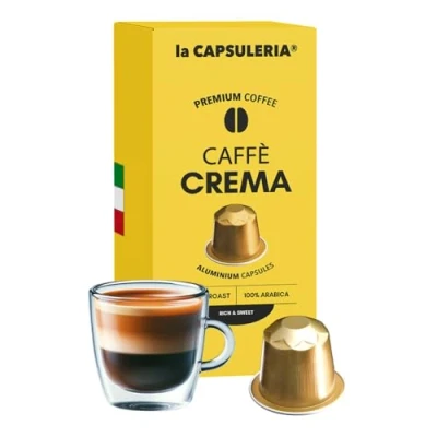 Immagine di Caffè CREMA (100 Capsule) in Alluminio compatibili con Nespresso, 10 x Capsule, tot. 100