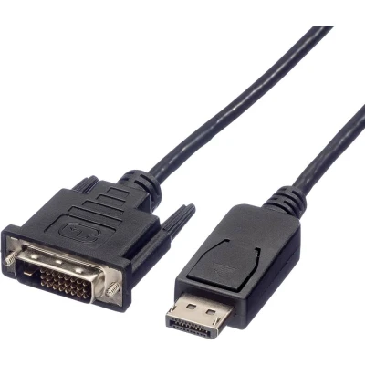 Immagine di Roline Displayport Cavo Spina DisplayPort, DVI D 24+1pol. 2.00 m Nero 11.04.5610 Schermato