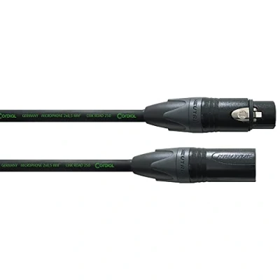 Immagine di Cordial CRM 10 FM BLACK Cavo per microfono, da XLR femmina a maschio, lunghezza m