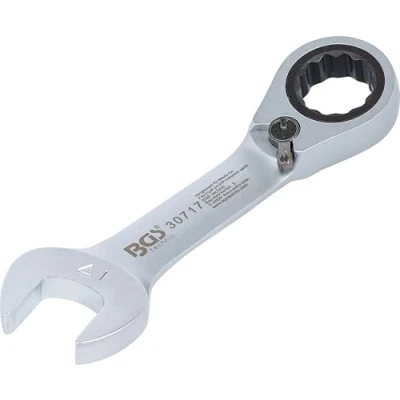Immagine di Llave combinada corta con carraca reversible 17 mm