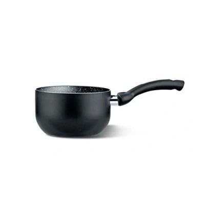Immagine di Pensofal, Casseruola, Serie BioStone®, Alluminio con rivestimento antiaderente, Diametro 16 cm, 1.5 litri, 1 Manico in bakelite, Adatta All&#039;Induzione, Effetto Pietra, Nero