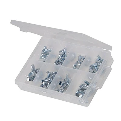 Immagine di Fixman 613208 Confezione 40 Pezzi di Dadi ad Alette, Argento