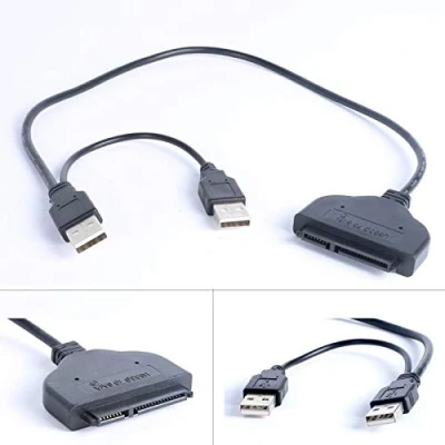 Immagine di ADATTATORE CONNETTORE CAVO USB SATA HARD DISK 2,5&quot; HDD