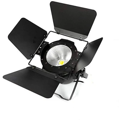 Immagine di Yunrux Faro a LED COB 2 in 1 da palcoscenico 100W, luce discoteca DJ stroboscopica lampada PAR, illuminazione teatrale DMX, per effetti luminosi DJ, bianco caldo, stile disco/party