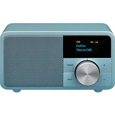 Immagine di Sangean Genuine Mini DDR 7 Radio da tavolo DAB+, FM AUX, Bluetooth Turchese