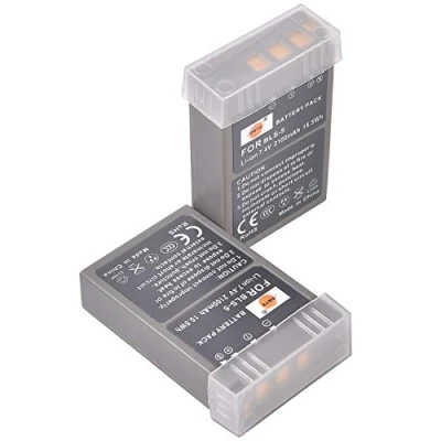 Immagine di DSTE 2pcs BLS 5 Batteria compatibile con Olympus E 400 410 420 450 600 620 P1 P2 P3