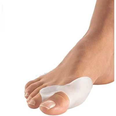Immagine di 2 Pezzi Tutore alluce valgo, protezione borsite, separa dita, raddrizza e allevia il dolore dovuto a dita martello, correttore in gel al silicone