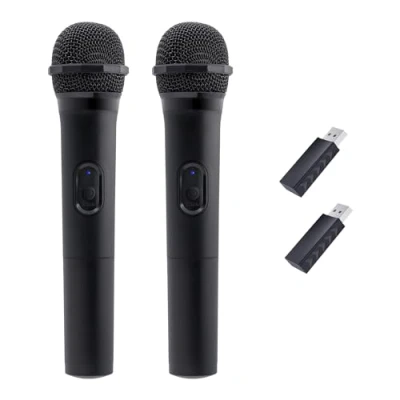 Immagine di Mcbazel 2 Pezzi Microfono da Gioco Senza fili 2.4G per PS5/ PS4/Pro/ PS3/ PS2/ Xbox Series XS/Xbox One One/ 360/NS Switch/Switch OLED/Wii/WiiU/PC