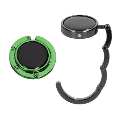 Immagine di kwmobile Set 2x Gancio Borsa da Tavolo Appendi in Alluminio Pieghevole Antiscivolo Antigraffio Appendiborsa Scrivania Max 3 kg