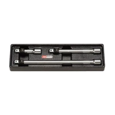 Immagine di KS TOOLS 919.0383 Serie di prolunghe, Chiave a bussola 10 (3/8&quot;) Acciaio al cromo vanadio