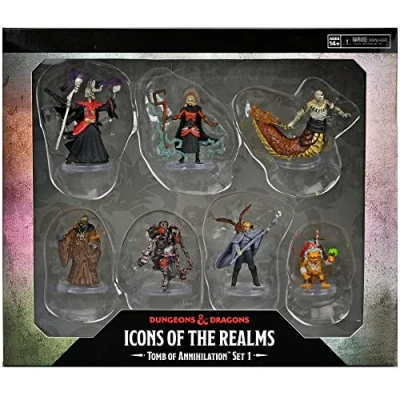 Immagine di Dungeons &amp; Dragons D&amp;D Icons of The Realms: Tomb Annihilation: Box 1 7 Figure Set, Pre Painted Miniature, RPG