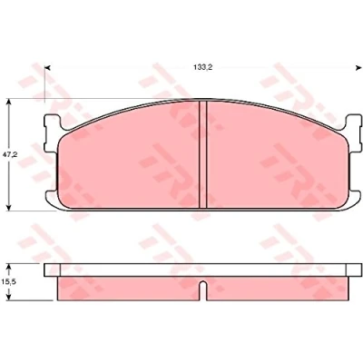 Immagine di TRW GDB345 Kit pastiglie freno Non predisposto per contatto segnalazione usura