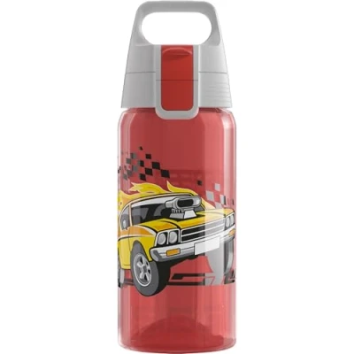 Immagine di SIGG VIVA ONE Speed Race Borraccia bambini (0,5L), plastica priva di sostanze nocive con tappo ermetico, bimbi utilizzabile una sola mano