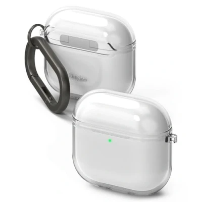 Immagine di Ringke Air Compatibile con Cover AirPods 4, Custodia Leggero Resistente ai Graffi TPU Moschettone e Portachiavi Clear
