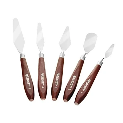 Immagine di Westcott E 40200 00 Set di stucco per pittura, marrone/argento, 17,5 22,5 cm, 5