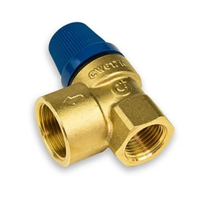 Immagine di Caleffi 531480 Valvola di Sicurezza a Membrana 1/2&quot; x 3/4&quot;, Multicolore