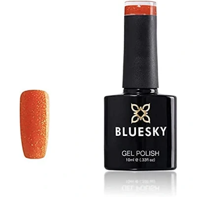 Immagine di Bluesky Smalto Per Unghie Gel, Bright Orange Glitter, Jq7, Arancia, Neon, Luccichio (Per Lampade Uv E Led) 10 Ml