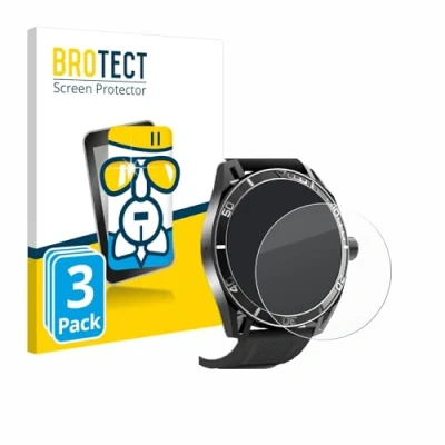 Immagine di brotect Pellicola Protettiva Vetro per Yuede Smartwatch 1.43&quot; (rotondo) Protezione Schermo (3 Pezzi) [Durezza Estrema 9H, Chiaro]