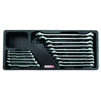 Immagine di TOPTUL GAAT1604 Modulo attrezzi 16 6, 7, 9, 10, 11, 12, 13, 14, 15, 16, 17, 18, 19, 22, 24, 8 136 364 Acciaio al cromo vanadio