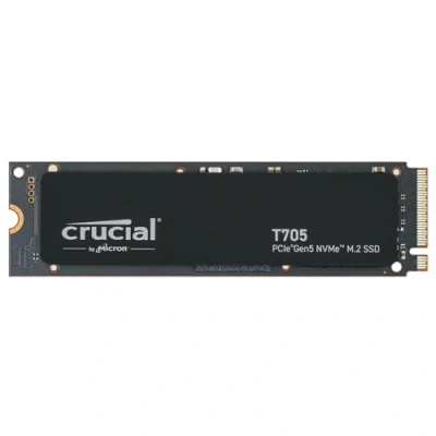 Immagine di Crucial T705 SSD 4TB PCIe Gen5 NVMe M.2 Interno Gaming, Fino a 14.100MB/s, Microsoft DirectStorage, Retrocompatibilità 4.0 CT4000T705SSD3