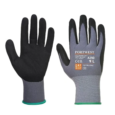 Immagine di Portwest A350BKRL Guanto Dermiflex, Nero/Grigio, Large
