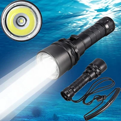 Immagine di Bigmachine L2 LED Immersione Subacquea della Torcia elettrica Impermeabile 100M Submarine Luce Batteria Ricaricabile e Caricatore Inclusi
