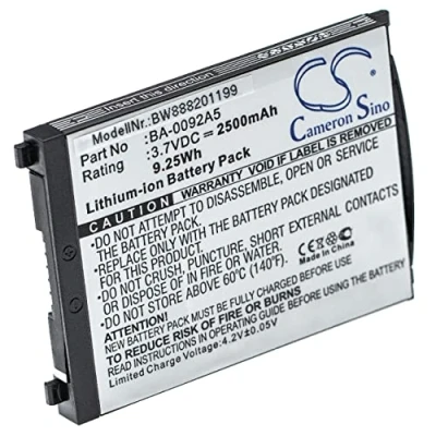 Immagine di vhbw batteria sostituisce CipherLab BA 0092A5, KBRS300X01503, 0093A0, BT 160LA per lettore di codici a barre, POS (2500mAh, 3,7V, Li Ion)