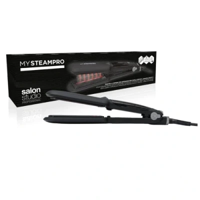 Immagine di Salon Studio Professional, MySteamPro, Piastra Professionale a Vapore per Capelli, Riscaldamento Rapido, Temperatura Regolabile, Schermo LCD, Funzione Spegnimento Automatico