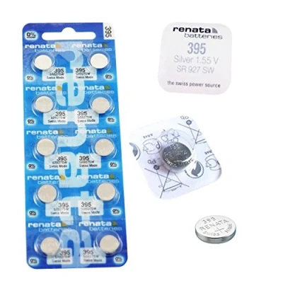 Immagine di 10 X genuino Renata 395 SR927SW Swiss made polso orologio scarico basso argento ossido 1.55 v batteria batterie parte della gamma di accessori Crazy4fones