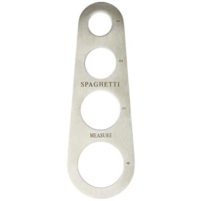 Immagine di Fackelmann 40913 Misura Spaghetti in Acciaio per 1/2/3/4 porzioni, 18,5 cm, Sybaris, (Colore:Argento), quantità: 1 Pezzo Inossidabile