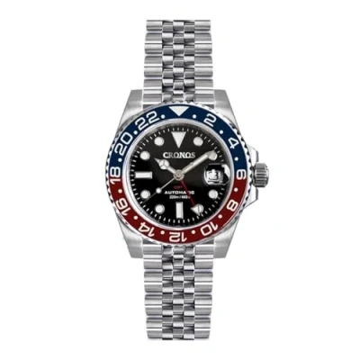 Immagine di NIADI Cronos NH34 Automatico Classico GMT Orologio Bidirezionale Lunetta in Ceramica Vetro Zaffiro 20 ATM Acciaio Inossidabile Vestito Uomo Orologi, Colore 3., Moda