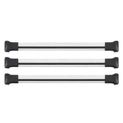 Immagine di OMAC Barre portapacchi compatibili con VW Transporter T5 Caravelle Multivan Alluminio Grigio 3X