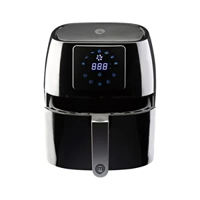 Immagine di MasterChef Friggitrice Ad Aria 4,5 Litri, Air Fryer Calda 1400W, Airfryer Digitale Senza Olio, 7 Programmi Preimpostati, Termostato Regolabile fino 200C, Timer 60 Minuti, Cestello Facile da Pulire