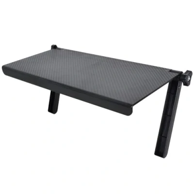 Immagine di TV Top Shelf Schermo Storage Stand, Supporto Monitor Staffa Router Pieghevole, 33x16 cm Vassoio Superiore TV, Regolabile Nero Monitore per altoparlanti, router, Sound Bar