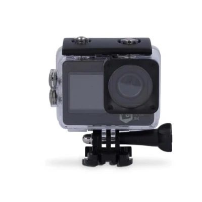 Immagine di Action Cam Doppio Schermo 5K@30fps 16 MPixel Impermeabile fino a: 30.00 m 80 min Wi Fi App disponibile per: Android/IOS Supporti inclusi Nero