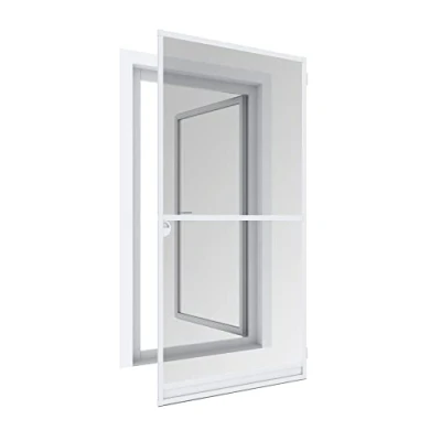 Immagine di Windhager Zanzariera Telaio per tettoia Expert, in Alluminio Porte, accorciabile singolarmente, 120 x 240 cm, Bianco, 03904
