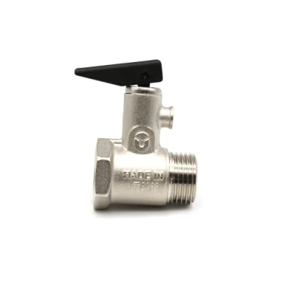 Immagine di DOJA Barcelona Valvola Sicurezza Scaldabagno 1/2&quot; Maschio Femmina con Leva 8,5 ± 0,5 Bar di Caldaia, pressione, Elettrico