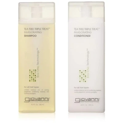 Immagine di Giovanni Tea Tree Triple Treat , Duo Set Shampoo &amp; Conditioner, 250ml Each Bottle