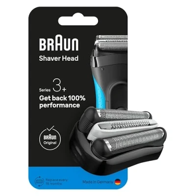 Immagine di Braun Serie 3 + 32B, Testina ORIGINALE Per Rasoio Elettrico Barba, Recupera il 100% delle Prestazioni Del Tuo Regolabarba Uomo, Compatibile con i Rasoi Series 3+ and ProSkin