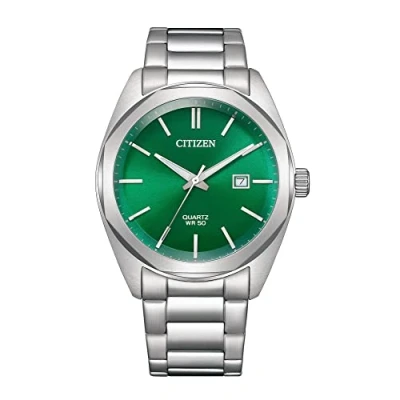 Immagine di Citizen Orologio analogico da uomo con quadrante giallo, verde, giapponese