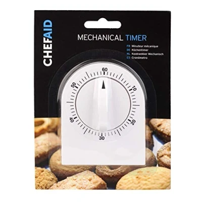 Immagine di OLPro Timer Meccanico da Cucina, Colore: Bianco