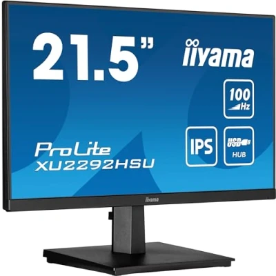 Immagine di iiyama ProLite XU2292HSU B6 Monitor a LED 22&quot; (21.5&quot; visualizzabile) 1920 x 1080 Full HD (1080p) @ 100 Hz IPS 250 cd/m 1000:1 0.4 ms