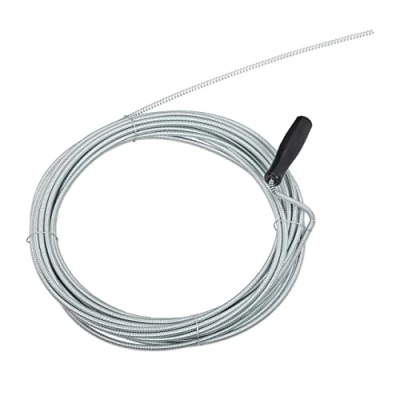 Immagine di Relaxdays Sonda Sturatubi da 10 m, Spirale Sturalavandini Meccanica, per WC, Doccia, Vasca, Ø 5mm, Argento