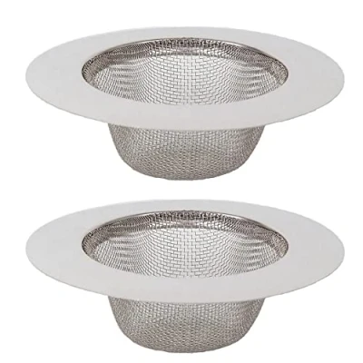 Immagine di 2 Pezzi Filtro Lavello Cucina, Lavandino Filtro, Vasca da Bagno Lavabo Lavelli Cucina Applica alla Maggior Parte dei Bagno, Doccia e Scarico o