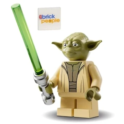 Immagine di LEGO Star Wars: Yoda Minifigure con spada laser e bastone da passeggio