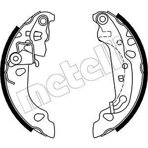 Immagine di METELLI 53 0137 Ganasce Freno 180,0mm 32mm con regolazione automatica FORD: FIESTA 5, 4, KA Hatchback