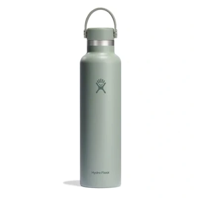 Immagine di HYDRO FLASK Standard Mouth Bottiglia d&#039;acqua da 709 ml (24 oz) Acciaio inossidabile con isolamento sottovuoto, coperchio a prova di perdite e rivestimento in polvere Agave